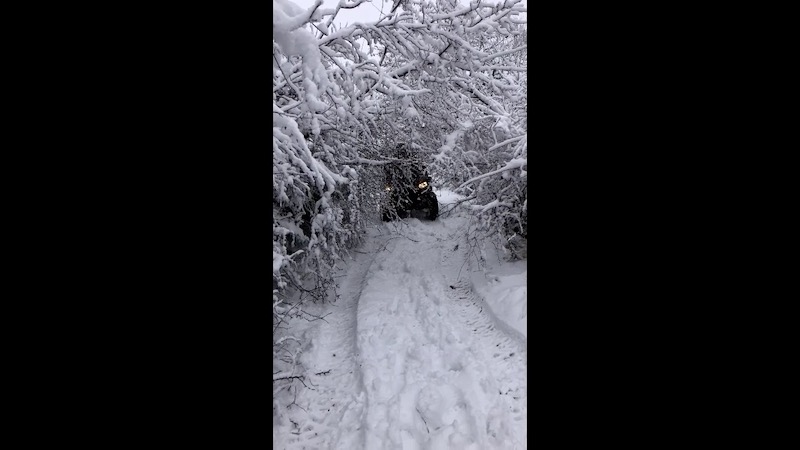 Quad dans la neige Aveyron